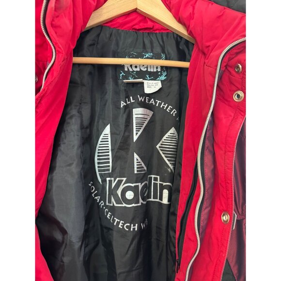 Vintage Kaelin All-Weather Ski Suit Mens XL Maroon & Black One-Piece Snowsuit Fu - Picture 8 of 14